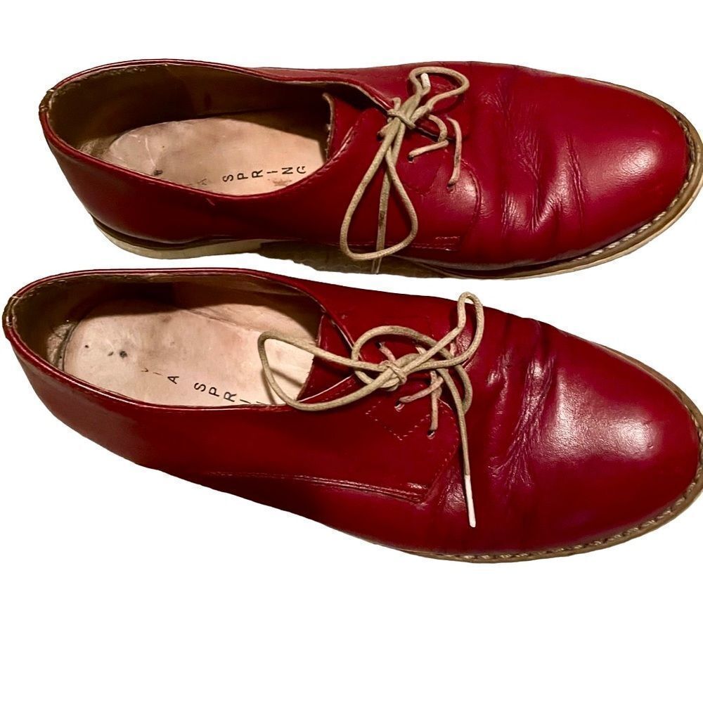 Vintage 1970s Via Spiga Oxblood Leather Shoes - Picture 2 of 6